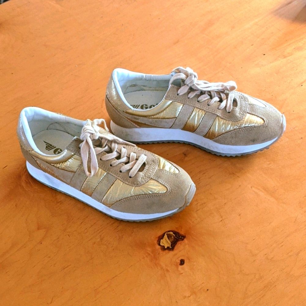 Gola gold sneakers